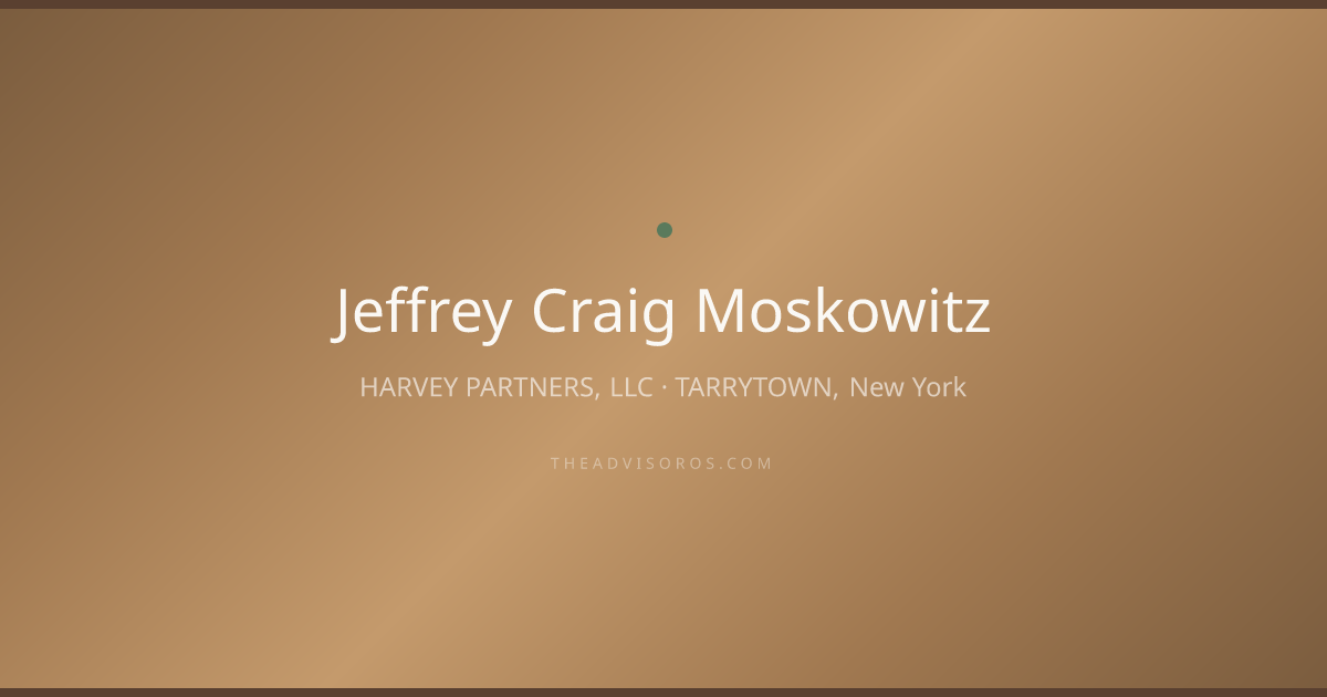 Jeffrey Craig Moskowitz - Financial Advisor in TARRYTOWN, New York ...