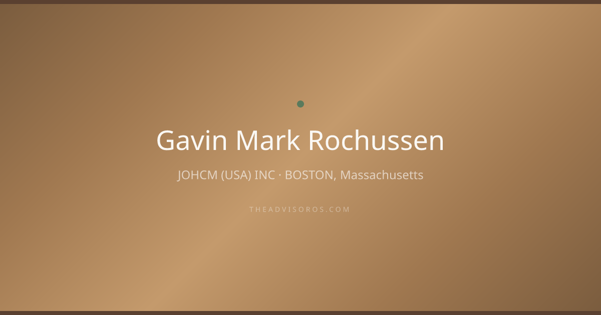 Gavin Mark Rochussen - Financial Advisor in BOSTON, Massachusetts ...