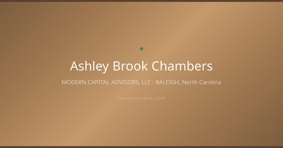 Ashley Brook Chambers - Financial Advisor in RALEIGH, North Carolina ...