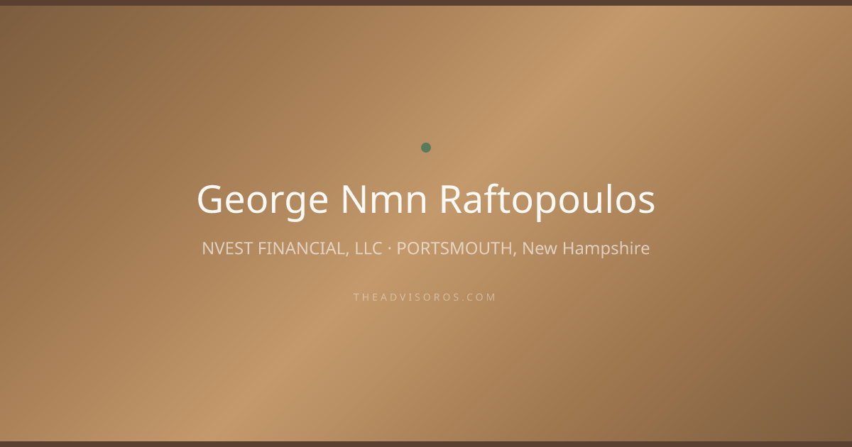 George Nmn Raftopoulos - Financial Advisor in PORTSMOUTH, New Hampshire ...