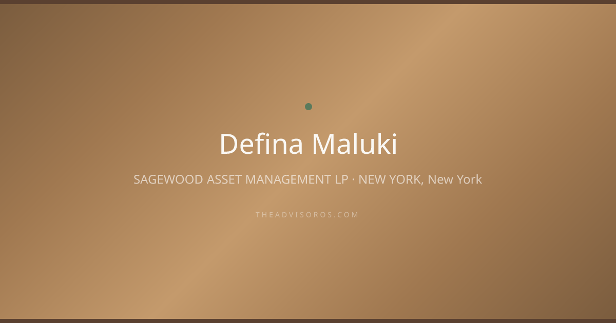 Defina Maluki - Financial Advisor in NEW YORK, New York | AdvisorOS