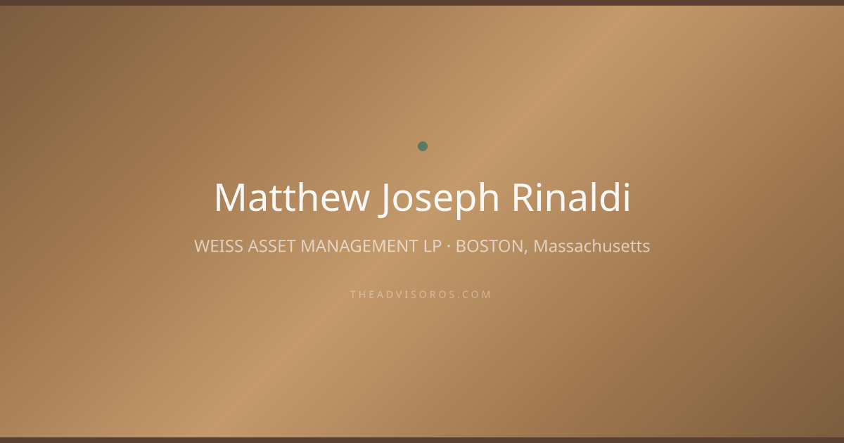 Matthew Joseph Rinaldi - Financial Advisor in BOSTON, Massachusetts ...